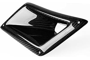 IDENUONA Bumper Air Vent Intake Duct Left/Right Driver For Nissan 350Z Z33 2003-2009 Black Carbon Fiber