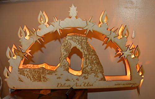 Delicate Arch Utah Lighted Candle Arch Schwibbögen