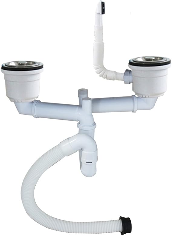 Double Sink With Overflow Drain Kit Amazon Com