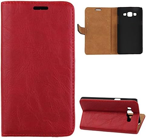 DAMINFE Case for Galaxy A5,Luxury Men Leather Flip Case for Galaxy A5,Premium Leather Protective Case with Stand for Galaxy A5,Magnetic Closure Card Holder Cover Skin Protective Case for Samsung Galaxy A5 A500F A500H (2014)