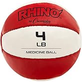 Champion Sports Leather Medicine Balls &ndash; Durable Weighted Balls for Strength, Core &amp; Conditioning Training