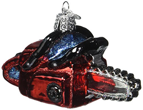 Old World Christmas Ornaments: Chain Saw Glass Blown Ornaments For Christmas Tree (32162)