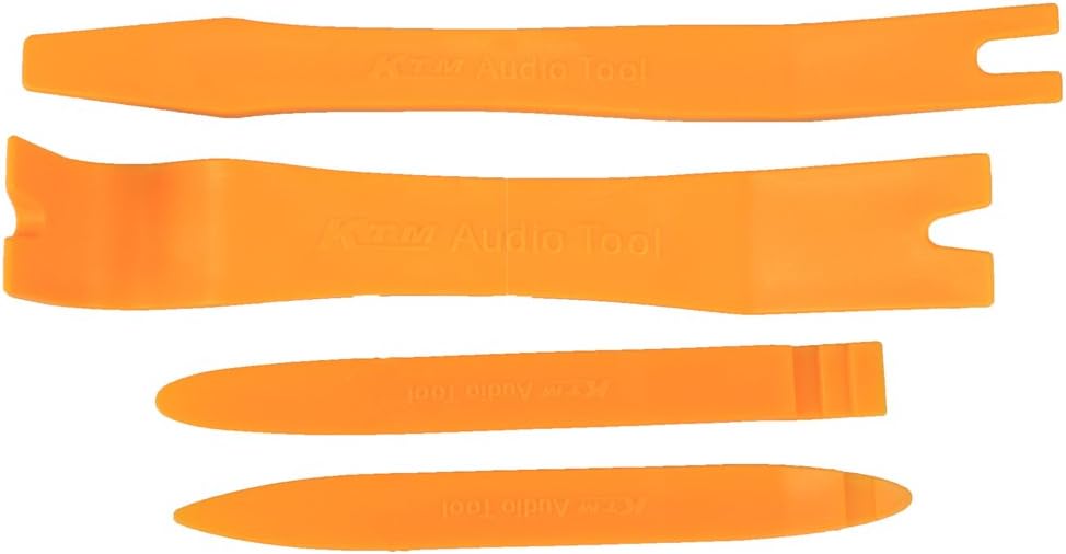 Amautolucky Car Auto Interior Remove Tools Professional Car Audio Big Audio Tools Removal Pry Stereo Refit Tool Kit 4pcs