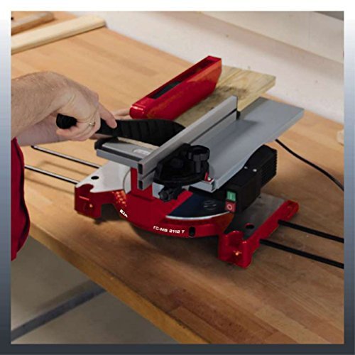 Einhell Kapp-Gehrungssäge TH-MS 2112 T, 1.200 W, Sägeblatt Ø 210 x Ø 30 mm, Drehtisch für Kappsägenfunktion, Sägetisch… – Bild 3