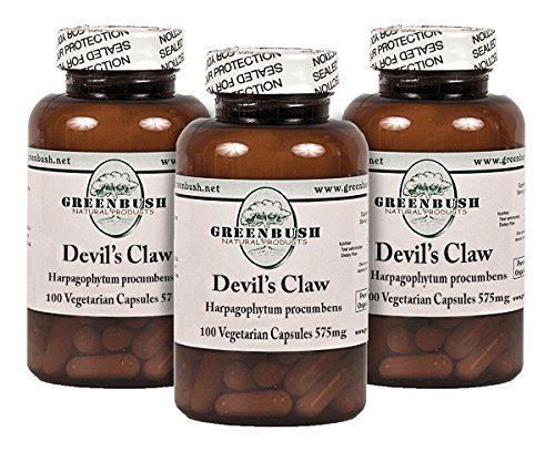 3 Bottle Pack Devil's Claw Root 100 Pure Organic Vegetarian Capsules per Bottle 575mg. for Joint Pain, Muscle Pain, as a Fever Reducer, Digestive Tonic, and Blood Purifier. No Additives. 3 Bottle Pack Devil's Claw Root 100 Pure Organic Vegetarian Capsules per Bottle 575mg. for Joint Pain, Muscle Pain, as a Fever Reducer, Digestive Tonic, and Blood Purifier. No Additives.