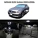Partsam Infiniti G35 Sedan 2003-2006 White Interior LED Light Package Kit Map Dome Step Trunk Cargo Licence Plate Lamp + Gift Tool (9 Pieces)