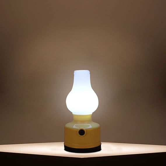 TinyBrite Plastic LED Lantern for Home (White)