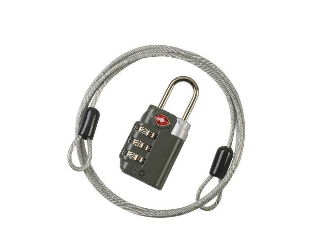 TSA-Accepted Luggage Locks with TravelSentry: 3-Dial Combination Lock + 48