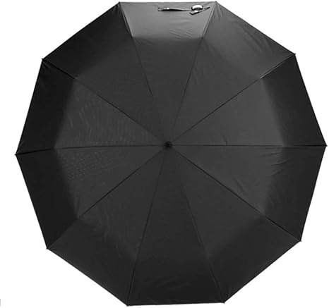 Amazon Co Jp 傘 折りたたみ式の黒い傘 折れないポケット 開いている超大型の傘 兼用10骨125cm 49 2インチ 80cm 31 4インチ ホーム キッチン