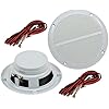 Buitenluidspreker Ø 5 inch / 127 mm 80 watt paar voor wand- en plafondinbouw marine luidspreker beschermd IP44 geschikt…