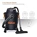 Tacklife Wet Dry Vacuum 5 Gallon, 5.5 Peak HP with 20 FT Clean Range, 4-layer Filtration System and Safety Buoy Technology for Dry/Wet/Blowing, Multipurpose Accessories Included - PVC01A