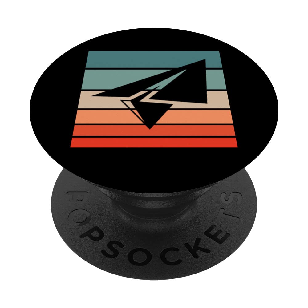 Paper Airplane Retro Style Vintage PopSockets Swappable PopGrip