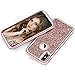Vofolen Bling Case for iPhone Xs Max Case Glitter Cover Full-Body Protection Heavy Duty Hybrid Protective Hard Shell Silicone Rubber Armor with Front Bumper for iPhone Xs Max 10S Max (Rose Gold)