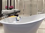 Magionline Solid Brass Chrome Bathtub Caddy Tray Extendable Bathroom Storage view 6