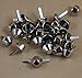 50 Pieces Nickel Color Plate Bottom Stud Bag Feet/Silver Cone Studs Purse Feet Spike Nailheads Brad 15mm leathercraft Findings