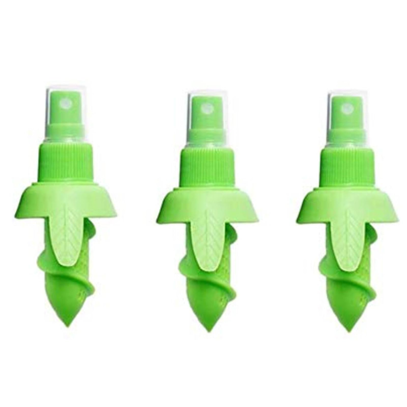 3 Pcs Creative Lemon Juice Sprayer, Green Citrus Sprayer Set, Lime Juicer Extractor for Vegetables, Salads, Seafood and Cooking Fashionable Kitchen Gadget