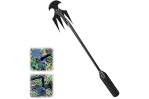 Kruggo Weed Puller Tool Garden Weed Pulling Tool, 2024 New Weeding Artifact Uprooting Weeding Tool, 4 Teeth Manganese Steel Forged Hand Weeder for Vegetable Gardening Backyard Farm