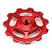 Promisen 11T Aluminium Jockey Wheel Upgraded RS Bearing Derailleur Pulley 11 Gear Guide Pulley (red)