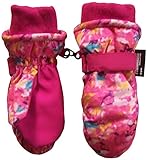 N'Ice Caps Girls and Toddlers Thinsulate and Waterproof Printed Mittens