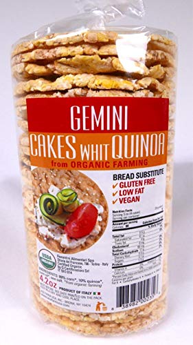 Gemini Organic Thin Cake, Quinoa, 4.2 oz (Pack of 3), Gluten Free (Quinoa)