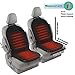 Zento Deals 2Pack 12V Heated Car Seat Cushion Premium Quality Adjustable Temperature Heating Pad Pain Reliever- New Upgraded Version for 2019, Safer Nonflammable UL Wiring