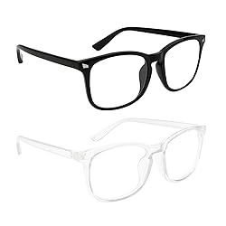 Hisxierng 2Pcs Blue Light Blocking Glasses Blue