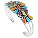 Southwest Style Gemstone Bracelet in 925 Sterling Silver