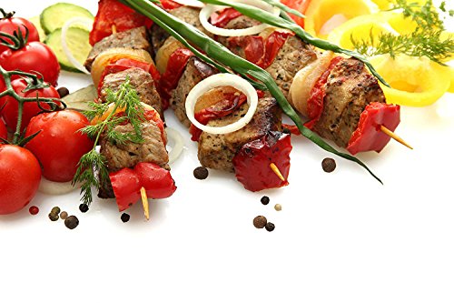 Originalidad 200 Pack, Bamboo Roasting Marshmallow Sticks - Premium Natural BBQ Bamboo Skewers for Shish Kabob, Grill, Appetizer, Fruit, Corn, Chocolate Fountain, Cocktail - Non Toxic, 16 Inch - Thumbnail 4
