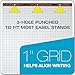 TOPS Easel Pad, 3-hole punched, white, 15 lb, 1
