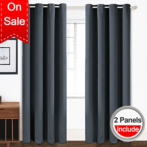 Tekamon blackout curtains thermal insulated grommet lig…