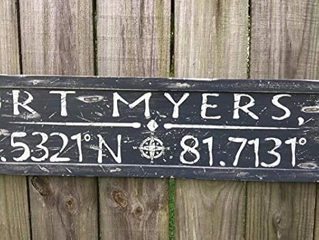 Amazon Com Iliogine Placa De Madera Personalizada Latitud Longitud Senal Coordinados Personalizado Longitud Latitude Madera Coordinados Senal Gps Coordinados Direccion Cabina Home Kitchen