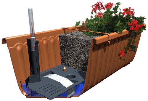 Schumm Balkonkasten Siesta Lux mit Einsatz, 40 x 20 x 19 cm – Bild 3