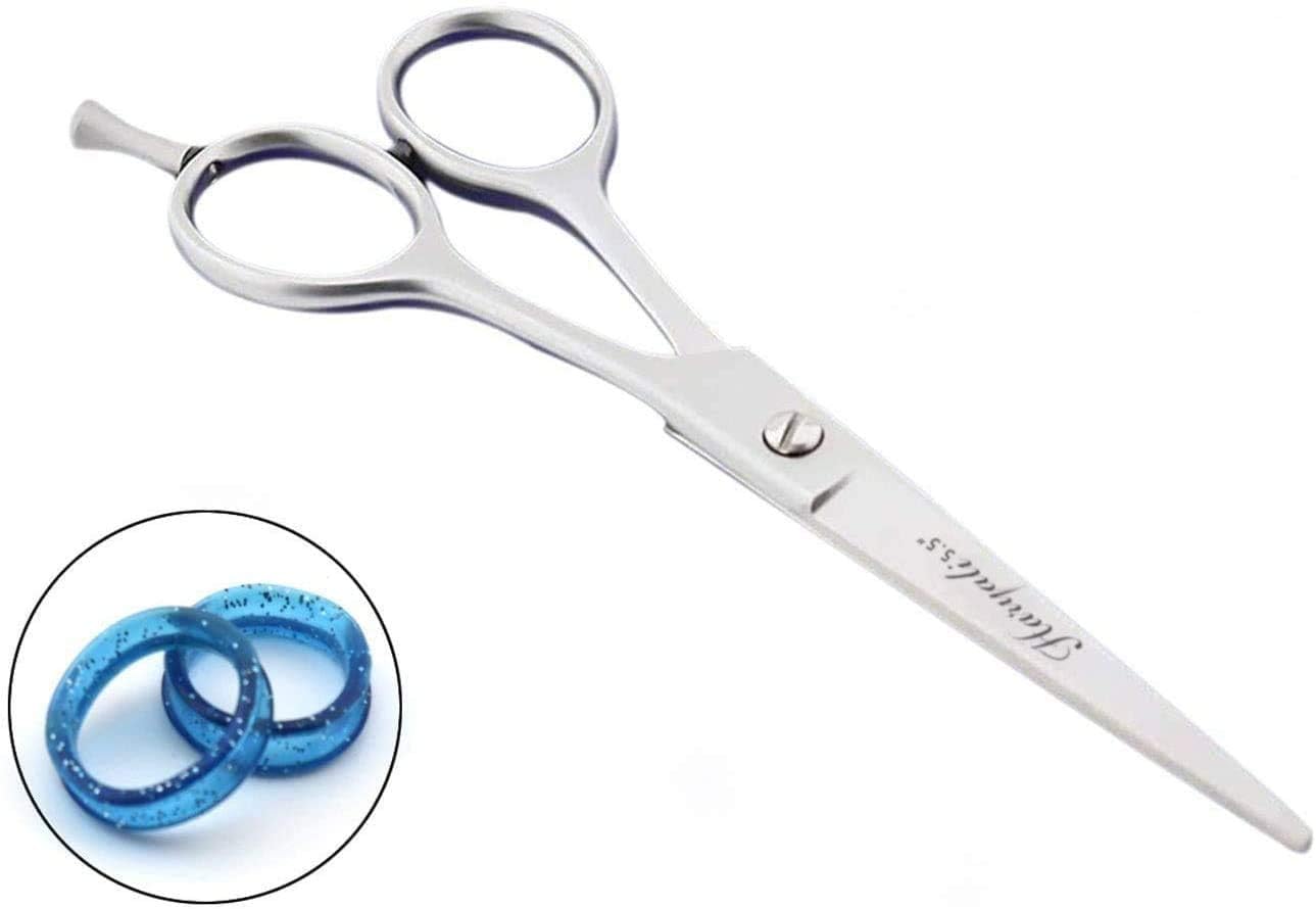 Haryali London Professional 5.5 Inch Hairdressing Barber Scissors Hair Cutting Shears with Leather Pouch for Men Women