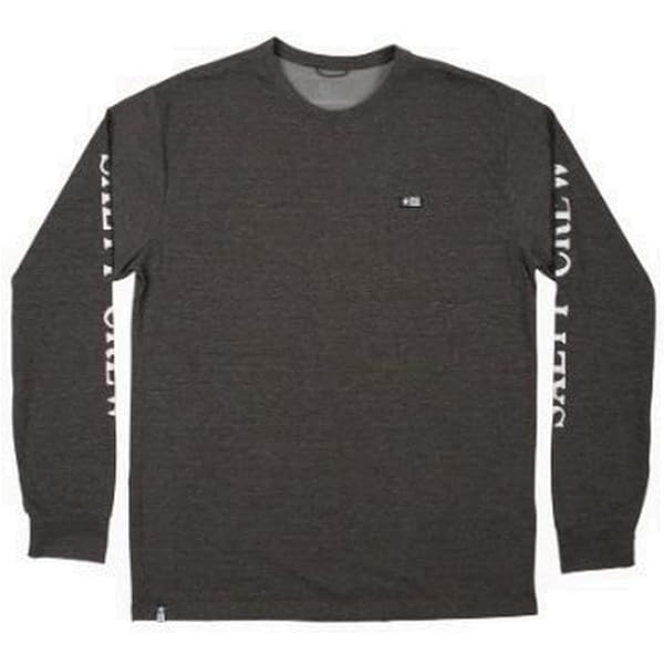 Salty Crew Men's Tailed Long Sleeve Sunshirt, Charcoal, Medium