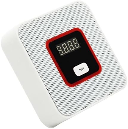 SKONDA Plug-In Combustible Gas Detector Alarm Sensor with Voice Warning,Digital Display(White)