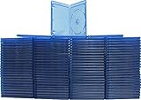 BRBR12BL-S - 12mm Standard Blu Ray Replacement Cases - Screenprint Logo - (100 Pack)