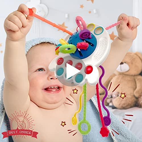 Tybasthe Montessori Toys for Babies 612 Months, Pull String Baby