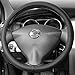 Nasibo Car Steering Wheel Cover,Breathable,Anti- Slip,Elegant,Great Hand Feel Ultrafine Fiber Leather for Universal 15 inch Middle Size Black