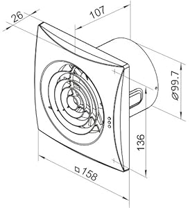SKS24 Abluftventilator Quiet V2 mit Hygrostat - nicht nur leise sondern