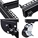 AW Rack Mount DJ Mixer Stand Studio Equipment Adjustable Stage Cart w/Wheel Music Party Show 16U