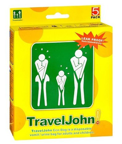 TravelJohn Disposable Vomit/Urine Eco-Bags 5.0ea.(pack of 5)