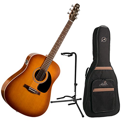 Seagull Entourage Rustic Acoustic-Electric Guitar w/Seagull Gig Bag and Guitar Stand
