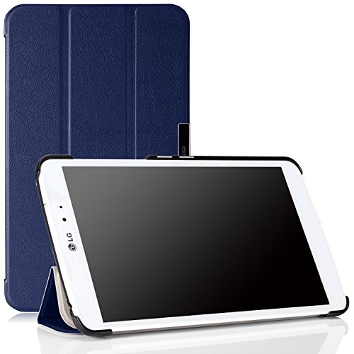 MoKo LG G Pad 8.3 Case - Slim Lightweight Smart Shell Stand Case for LG G PAD 8.3 Inch Tablet Wifi Version V500/V510/VK810 Verizon 4G LTE, INDIGO (With Smart Cover Auto Wake / Sleep)