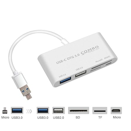 USB OTG Combo 3.0 Hub-Kartenleser Micro USB+USB
