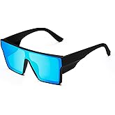 BINGKING Fashion Polarized Safety Sunglasses for Men Women Z87 UV400 Protection Square for Workers