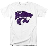 Kansas State University Official Distressed Primary Logo Unisex Adult T Shirt