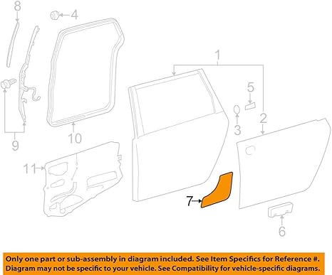Genuine Toyota 58743 08030 Sliding Door Protector Body Amazon