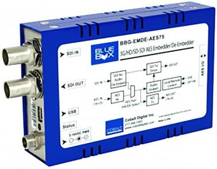 Cobalt BBG-EMDE-AES75 3G/HD/SD-SDI 8 Pair (16 Channel) AES Audio Embedder/De-Embedder