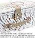 Romantic Wicker Picnic Basket for 2 Persons, Special White Washed Willow Hamper Set with Big Insulated Cooler Compartment, Picnic Blanket and Cutlery Service Kit for Thanksgiving Day