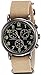 Timex Weekender Chrono Oversized | Tan Nylon Strap Black Dial | Casual Watch